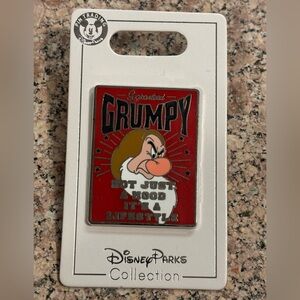 Disney Pin Guaranteed Grumpy - Not Just A Mood, It's a Lifestyle